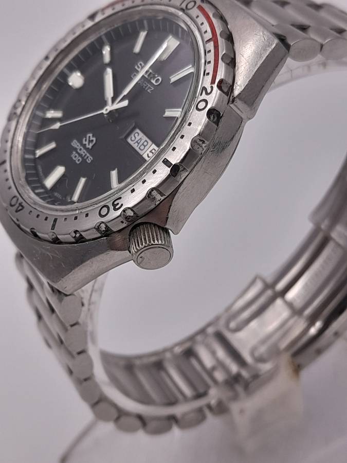 Seiko SQ Sports 100 WORKING 35mm ex crown 41mm lug to lug