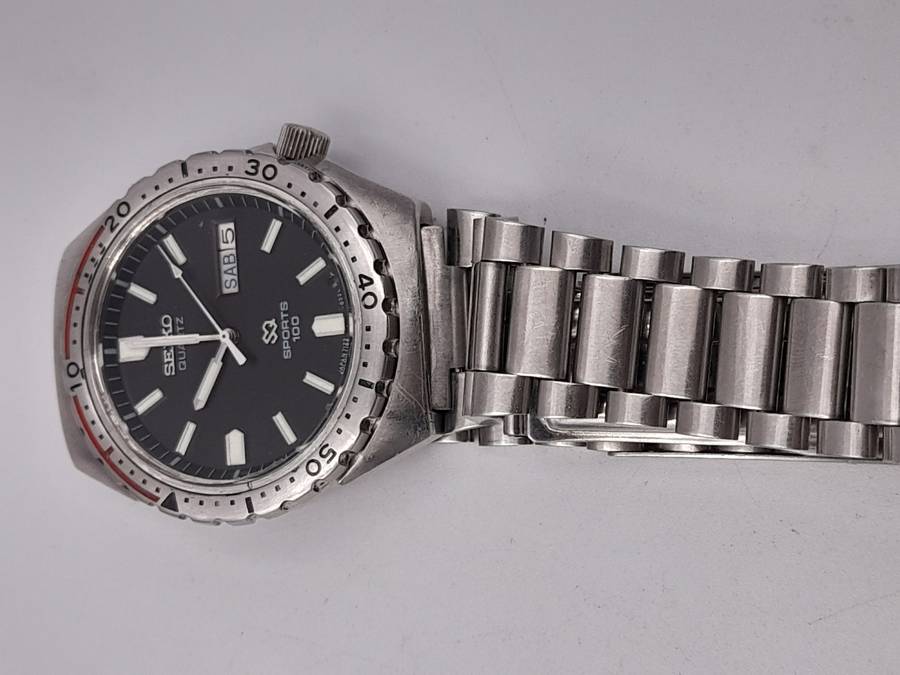 Seiko SQ Sports 100 WORKING 35mm ex crown 41mm lug to lug