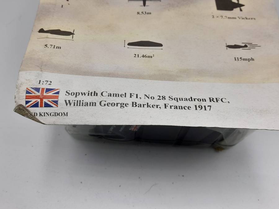 Sopwith Camel victory ace W.G Barker C flight 28 Squadron October 1917