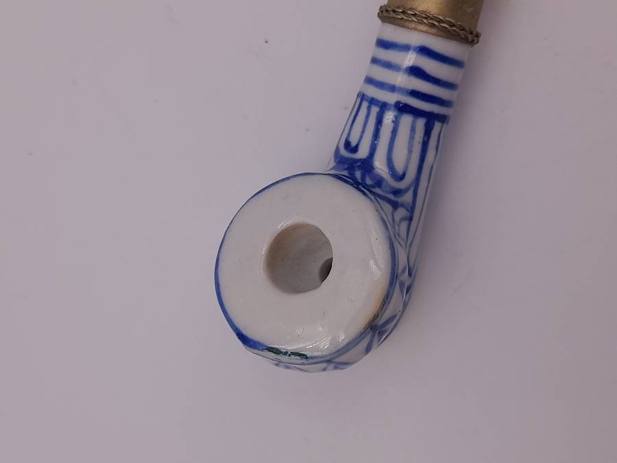 Ceramic tobacco head smoking pipe