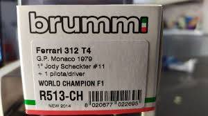 Ferrari 312 `Jody Scheckter` F1 World Champion