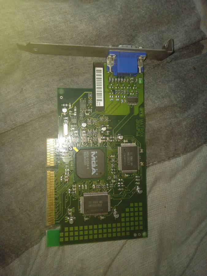 Vintage pair sound card and graphics card