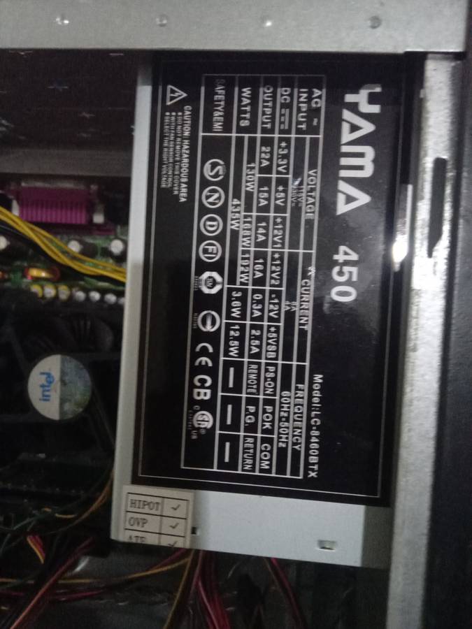 Computer box with internals