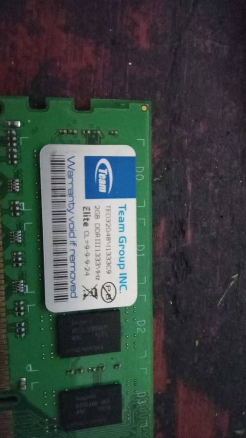 Assorted computer RAM modules