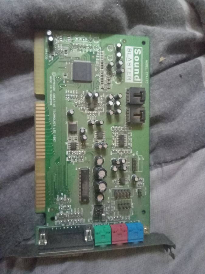 Vintage pair sound card and graphics card