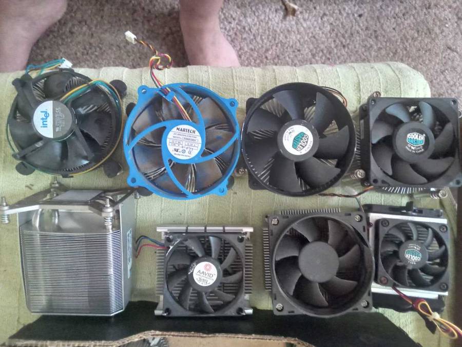 Assorted computer cpu fans