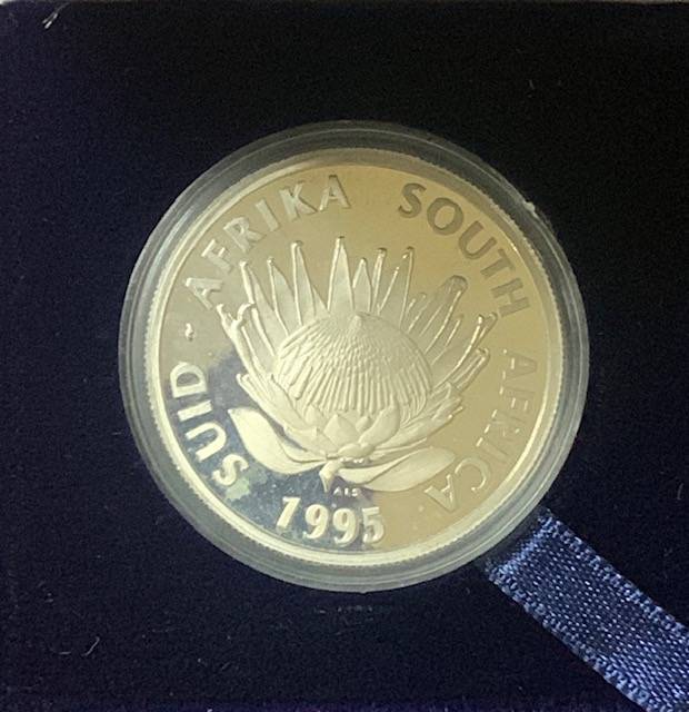 South Africa Railway R1 1995 Protea Silver Proof