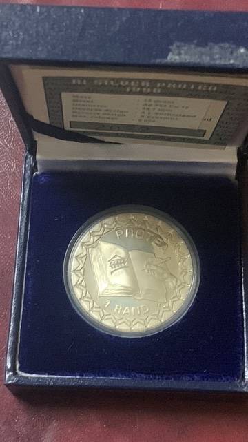 South Africa Constitution R1 1996 Protea Silver Proof