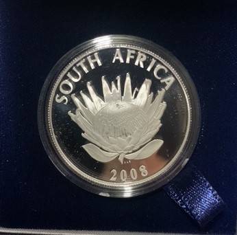 !!! Gandhi 2008 Protea Silver Proof !!!