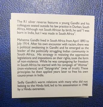 !!! Gandhi 2008 Protea Silver Proof !!!