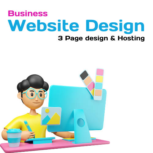 3 Pages Website Design & Hosting