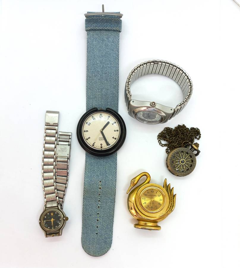 Watches Lot for spare parts  including a Rolex Watch(?)