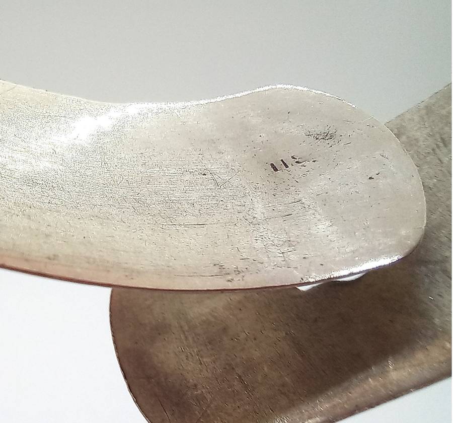 Wide Vintage Silver Cuff Bangle - 14.5g