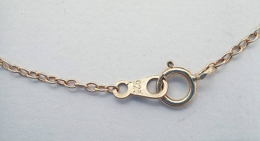 Sterling Silver Medallion Necklace  M