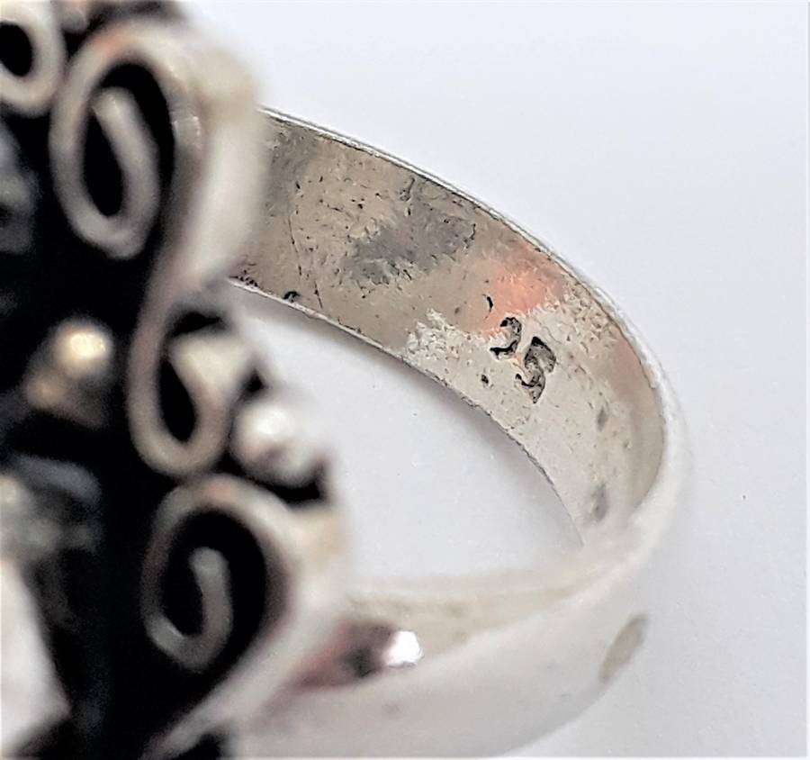 Vintage Natural Rainbow Mystic Topaz Sterling Silver Ring