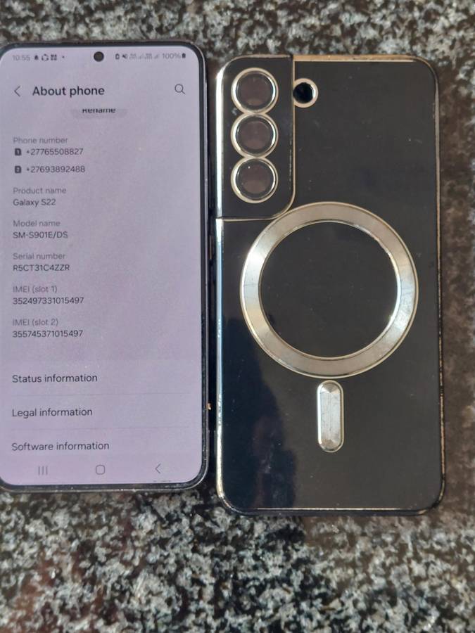 Samsung S22 , 256GB , 5G  . dual sim