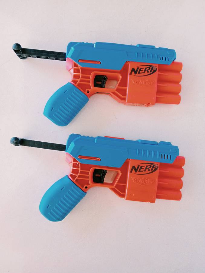 Nerf Hasbro Alpha Strike Blaster Guns x2