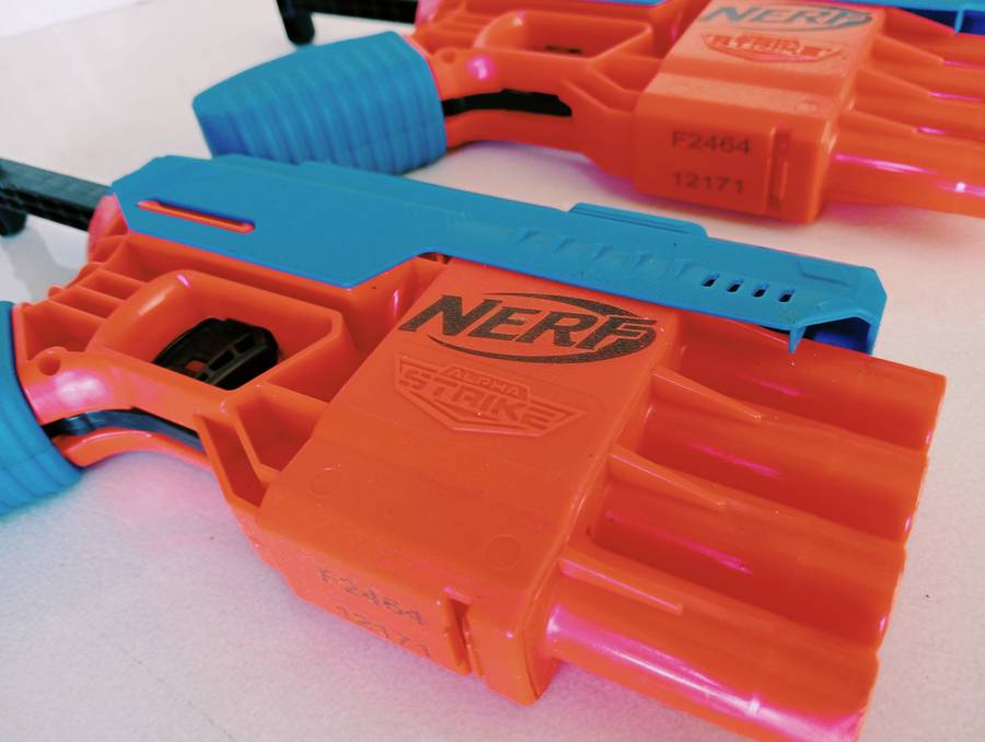 Nerf Hasbro Alpha Strike Blaster Guns x2