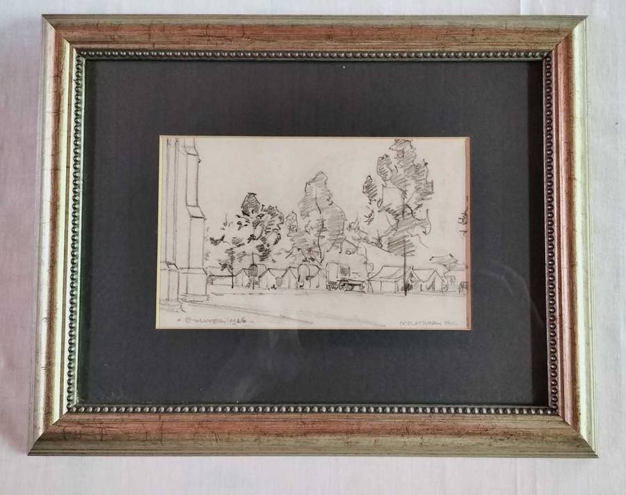 Erich Mayer Pencil sketch 185mm x 110mm