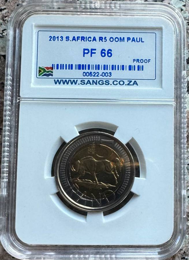 2013 RSA OOM PAUL R5 - PF66 - SANGS GRADED - 499 MINTED