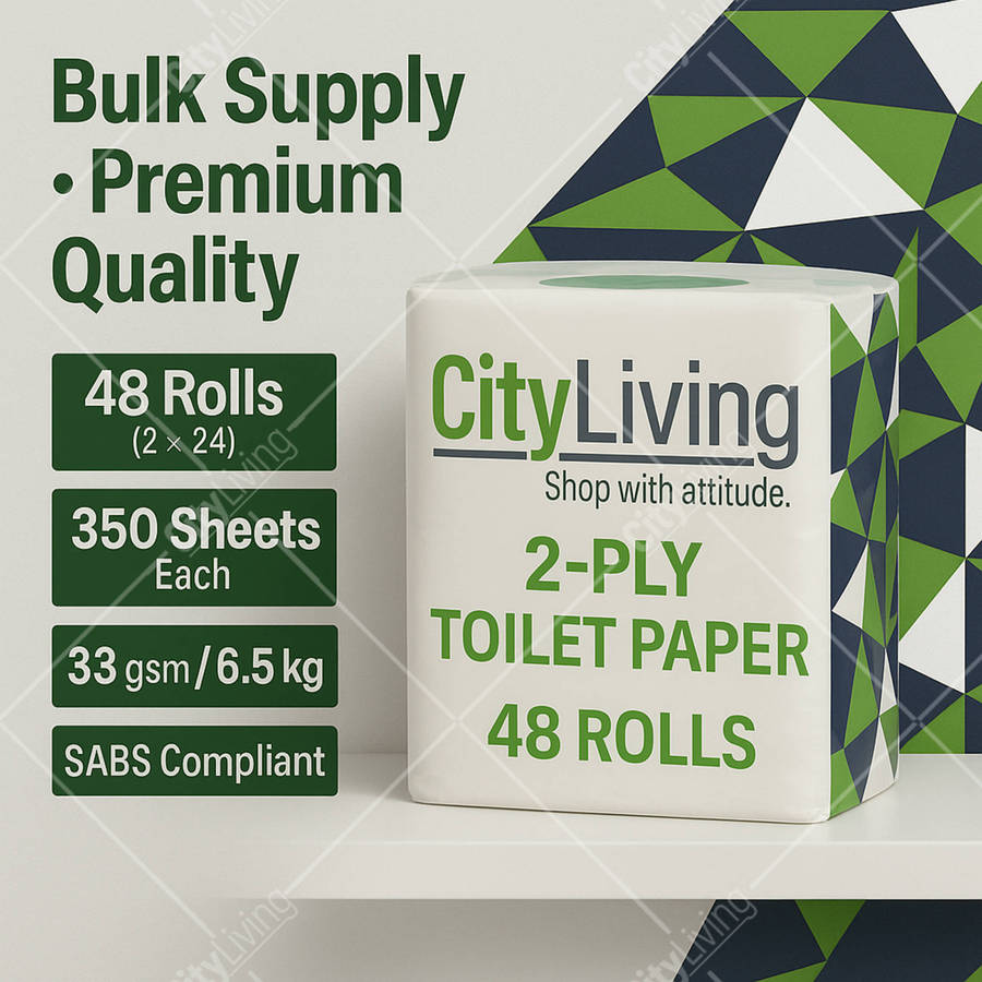 2-Ply Toilet Paper 48 Rolls | Bulk Buy Soft, Strong & Absorbent Tissue