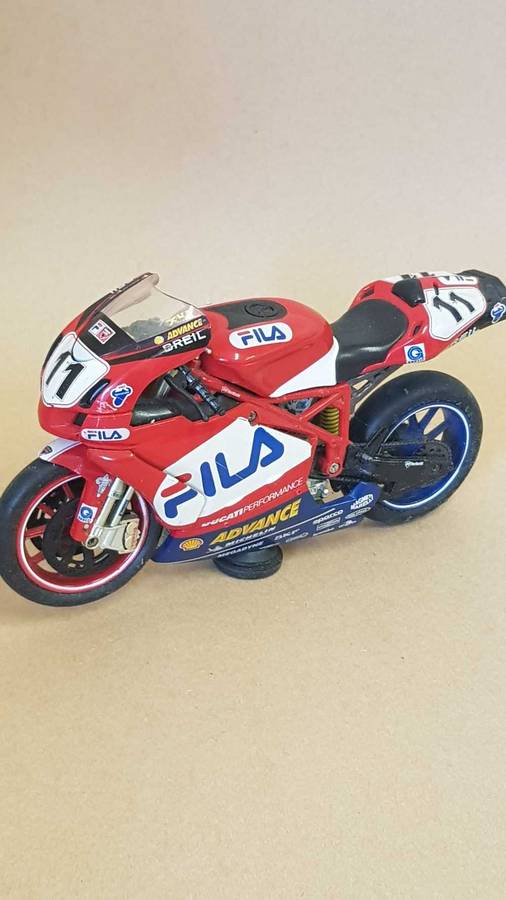Toy racing motorcycle