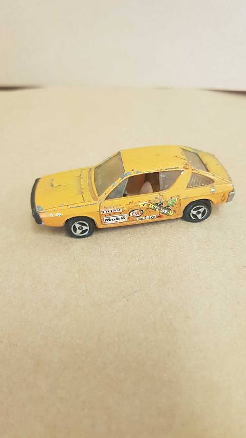 Die cast toy car. Majorette. Renault's 17TS. 1:56 scale. Made in France.