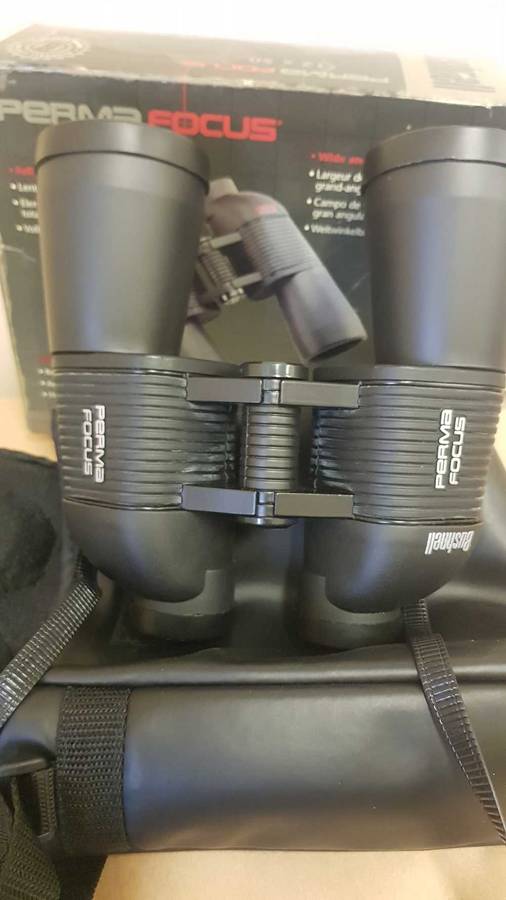 Bushnell Perma Focus 12x50 binoculars.