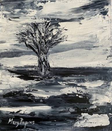 Baobab Tree, oil painting