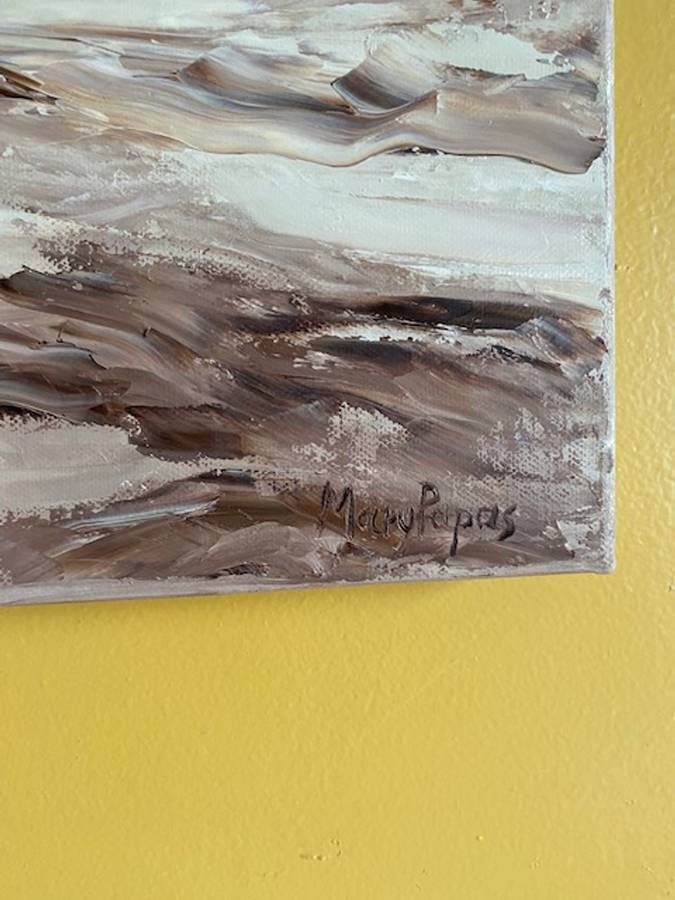 Standing With Birds, Oil Painting