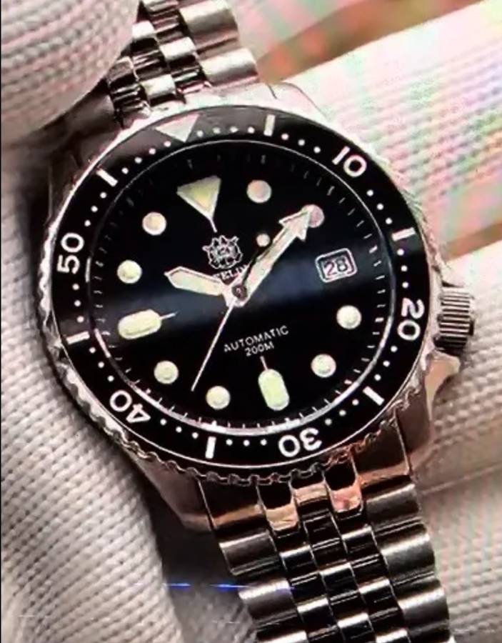 Steeldive SKX007 200m Diver-SEIKO NH35A 24 JEWELS AUTOMATIC MVT