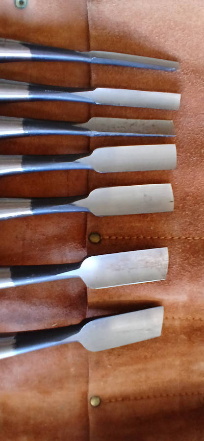 IYOROI JAPANESE WOOD CHISELS X 7