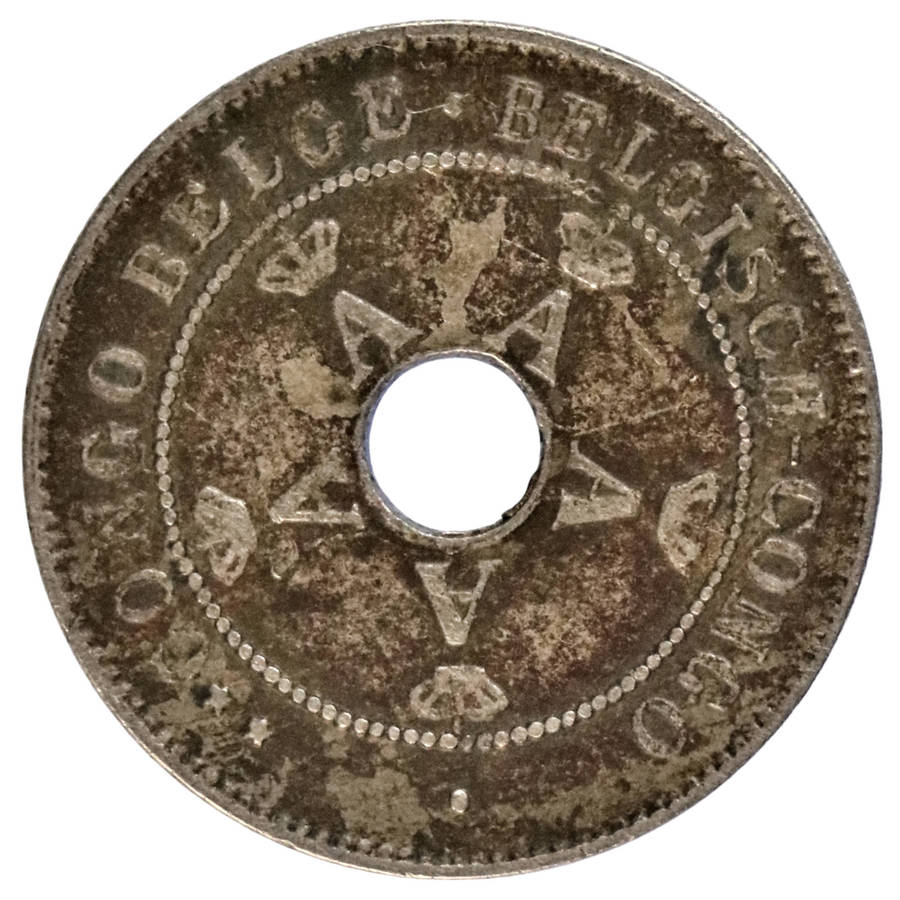 1927 Belgian Congo 10 Centimes KM#12