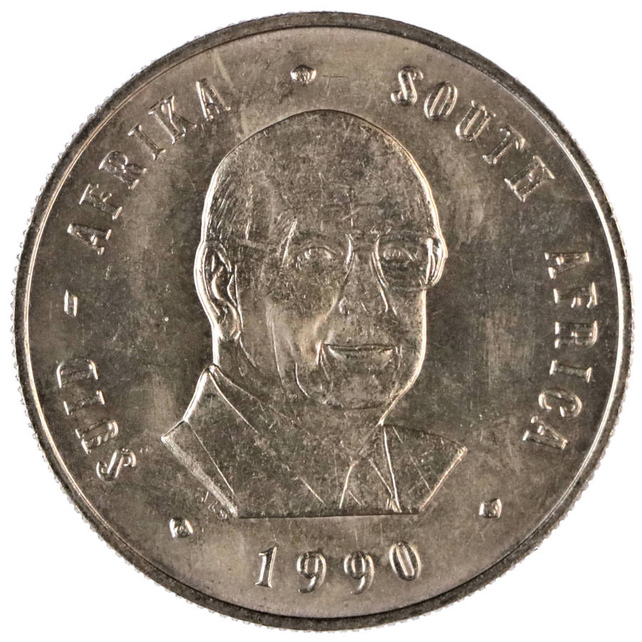 Error 1990 South Africa Nickel R1, Die Transfer i.e. Progressive Indirect Design Transfer (Also know