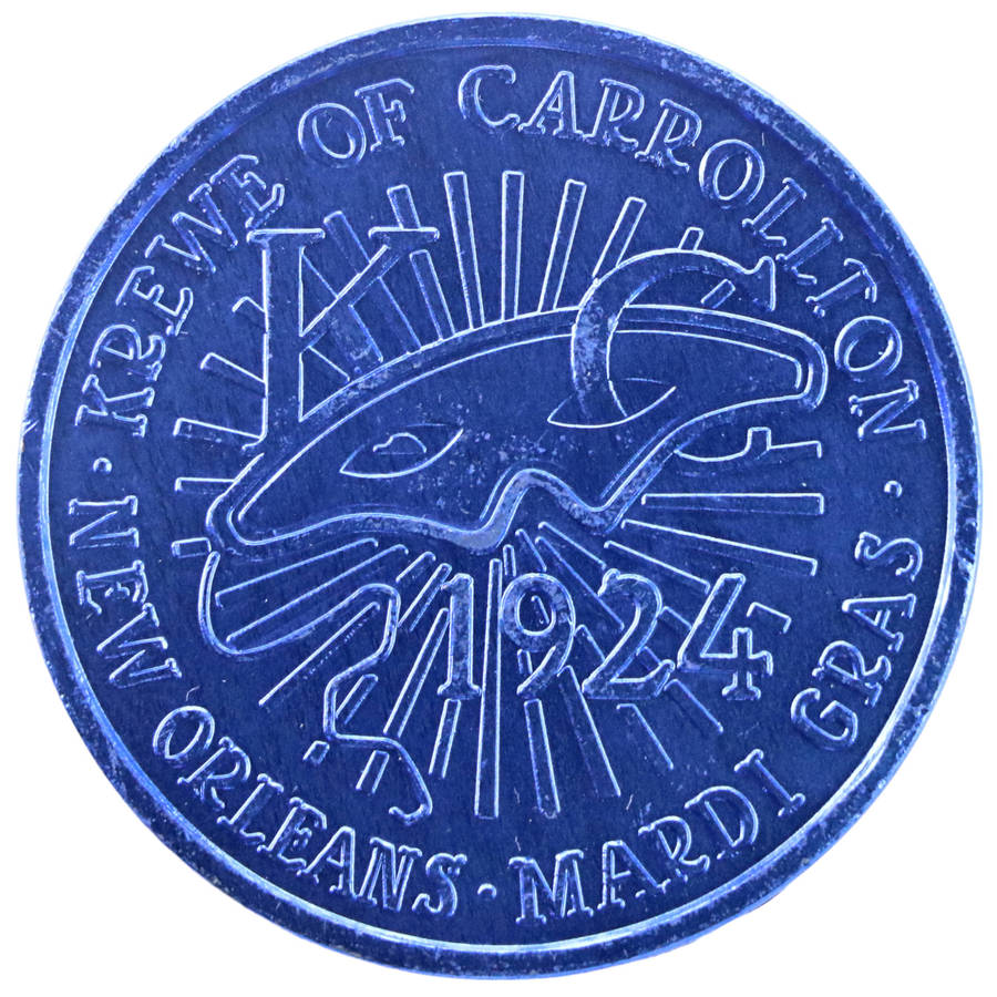 2020 United States New Orleans Mardi Gras Krewe of Carrollton Color My World Aluminum Token