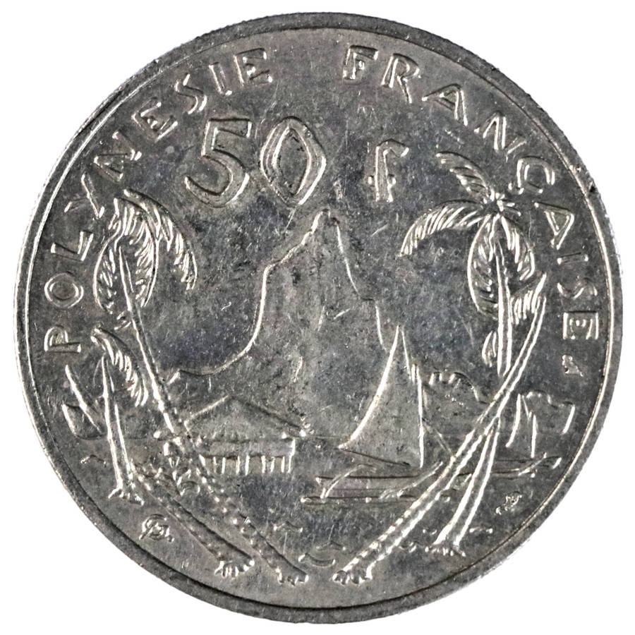 1967 French Polynesia 50 Francs KM#7,  600k Minted
