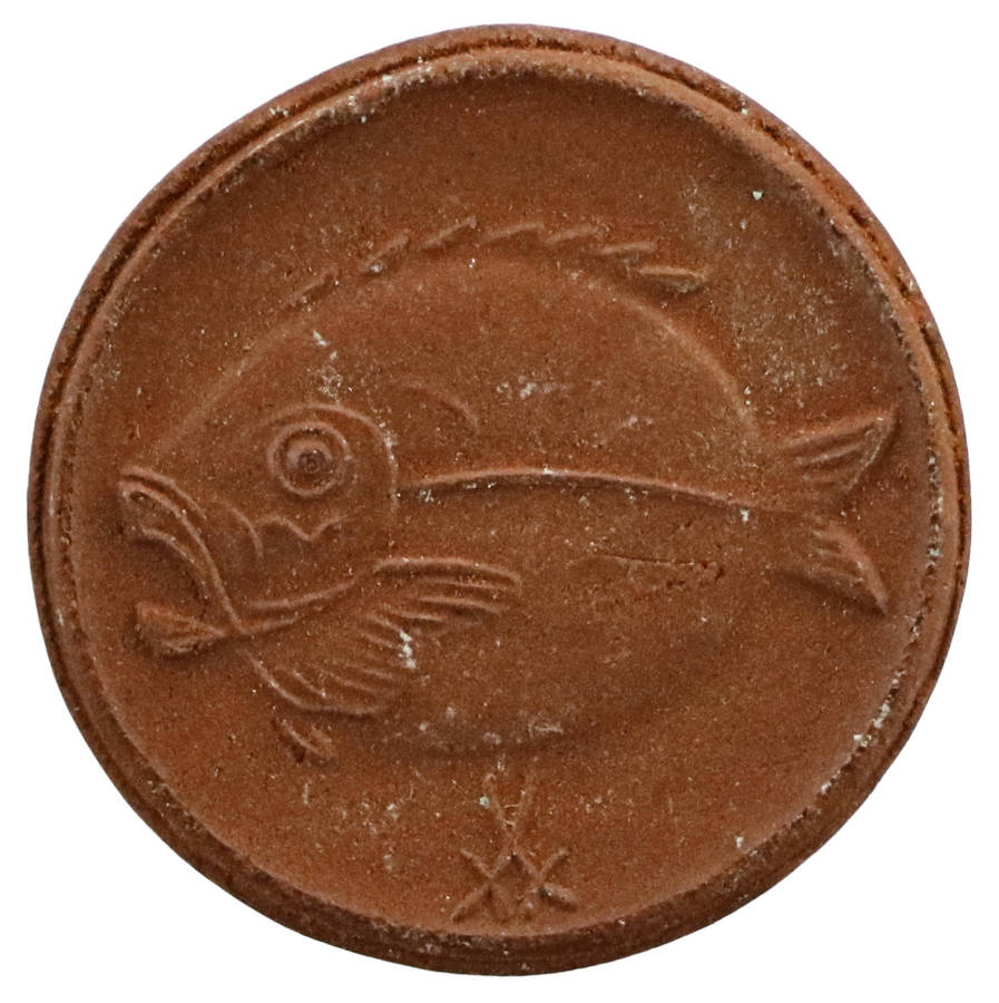 1920 German [Boldixum auf Föhr] Porcelain 50 Pfenning, 40k Minted