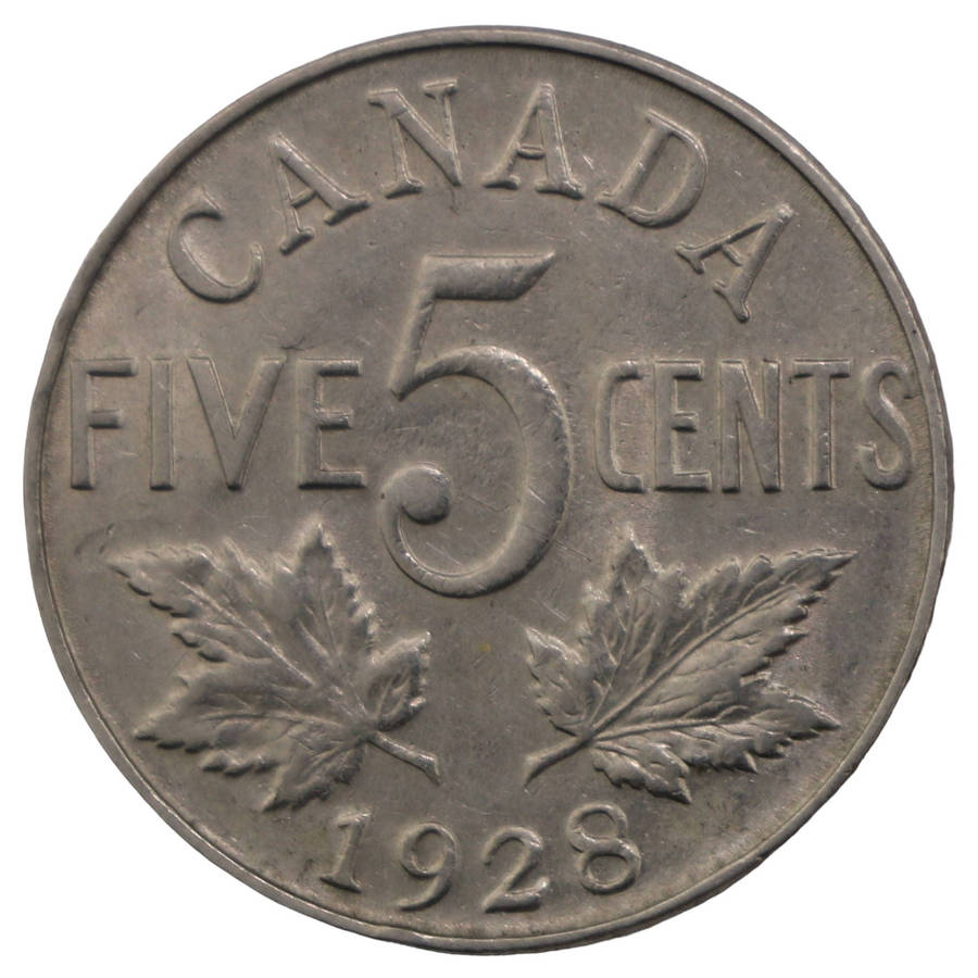 1928 Canada 5 Cents KM#29