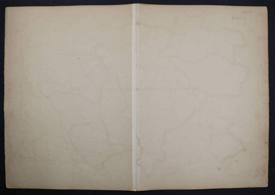 1859 Brazil Map by J. W. Lowry- Has slight tears on the edges