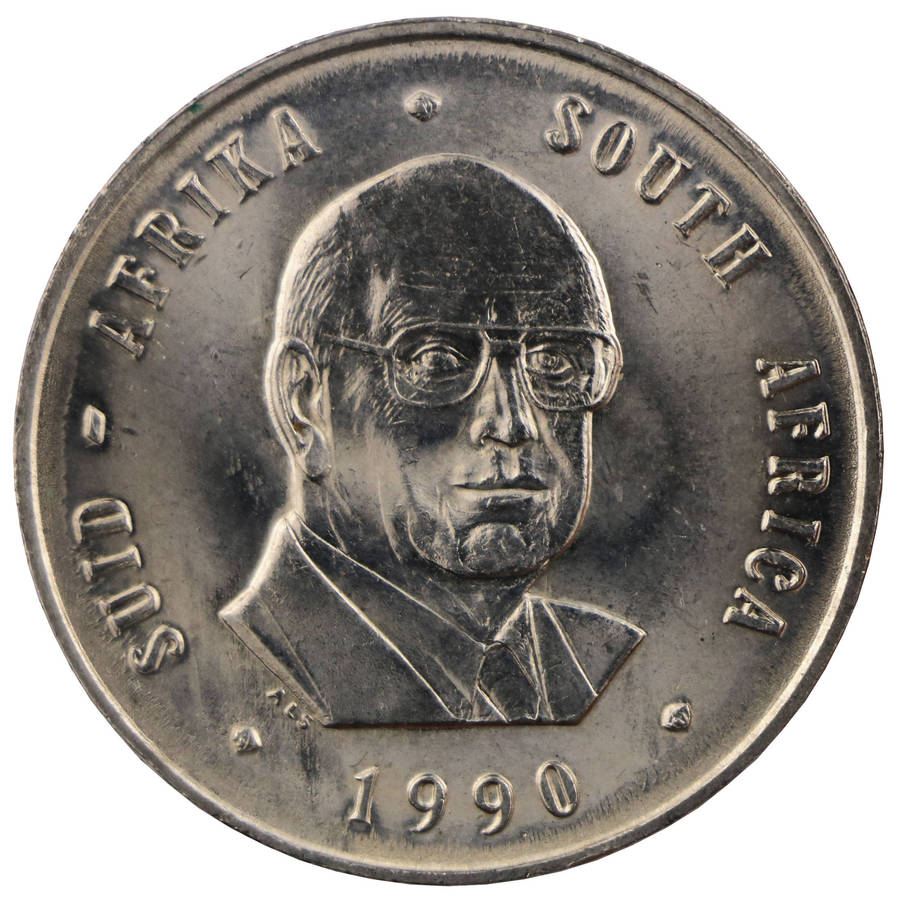 Error 1990 South Africa Nickel R1, Die Transfer i.e. Progressive Indirect Design Transfer (Also know