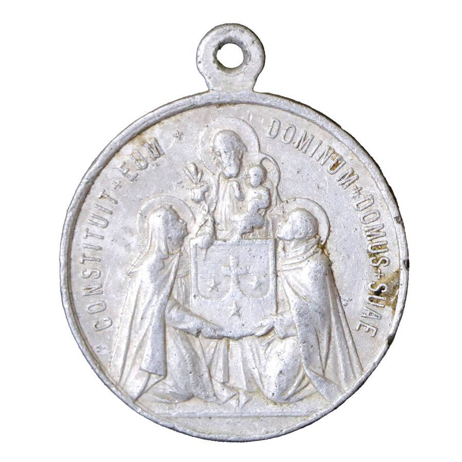 Latin Aluminum religious Medallion
