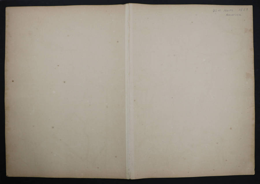 1859 The United States 2 Map Pair by J. W. Lowry, 54.5cm x 37cm