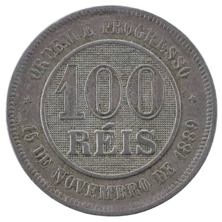 1889 Brazil 100 Reis KM#492