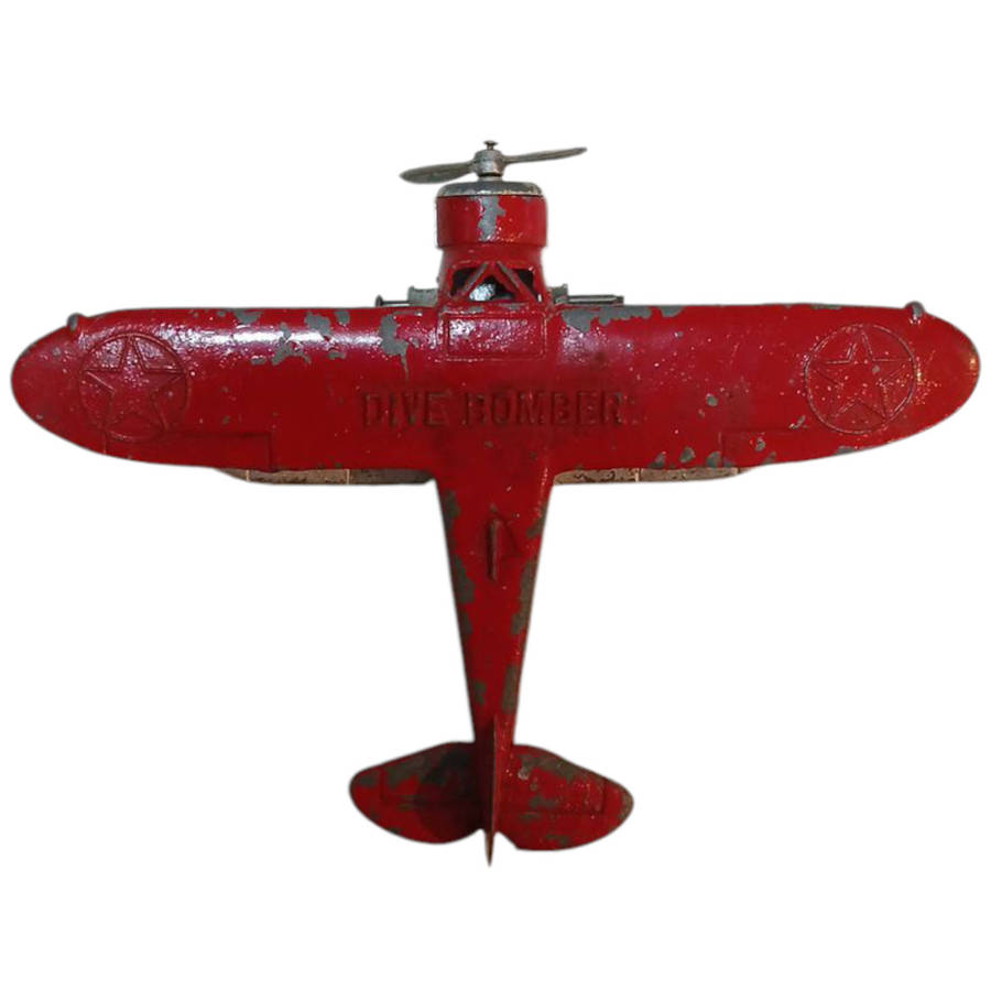 R0 Start-HUGE Car Collection Sale -Tootsietoy 718 Us Navy Bomber 13x10x4cm
