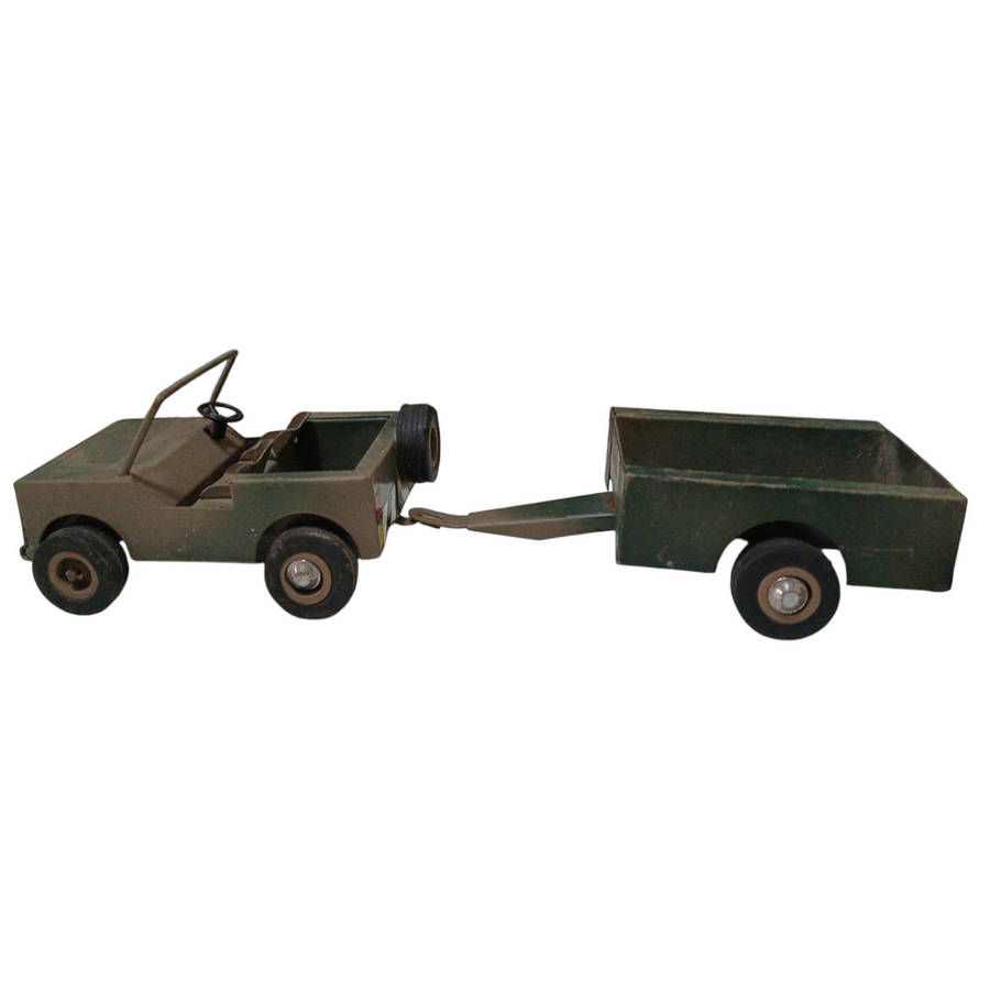 R0 Start-HUGE Car Collection Sale -SADF Army Jeep and Trailer Metal Model 31x9x8cm