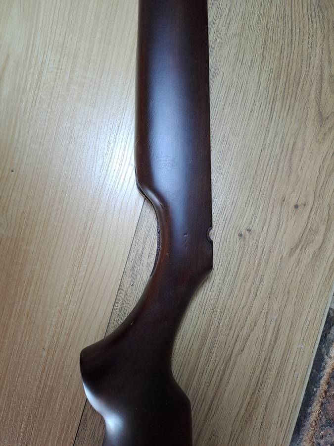 Air rifle but stock dark hard wood new replacement part
