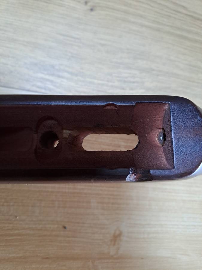 Air rifle but stock dark hard wood new replacement part