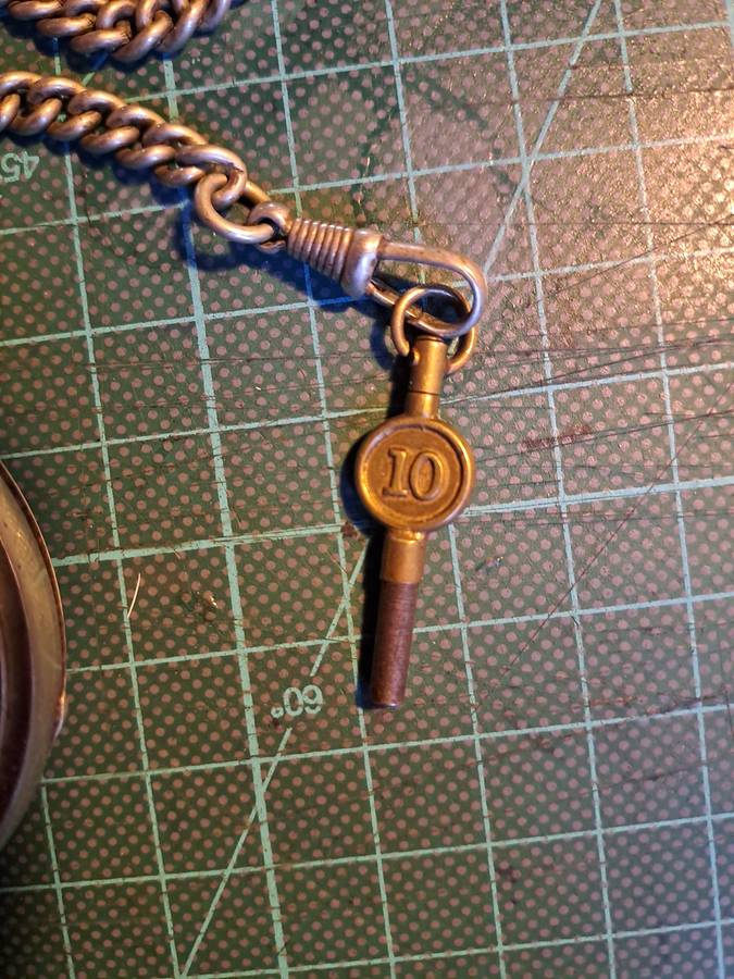 Silver pocket watch JB Yabsley England winder spare or repair