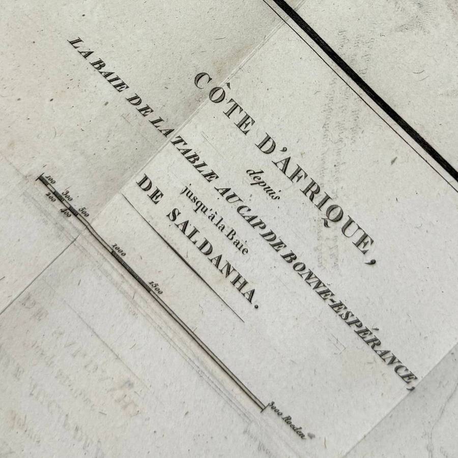 219 Years Old!!! Antique Map Of THE CAPE OF GOOD HOPE to SALDANHA BAY (1806) Size: 70cm x 26.5cm