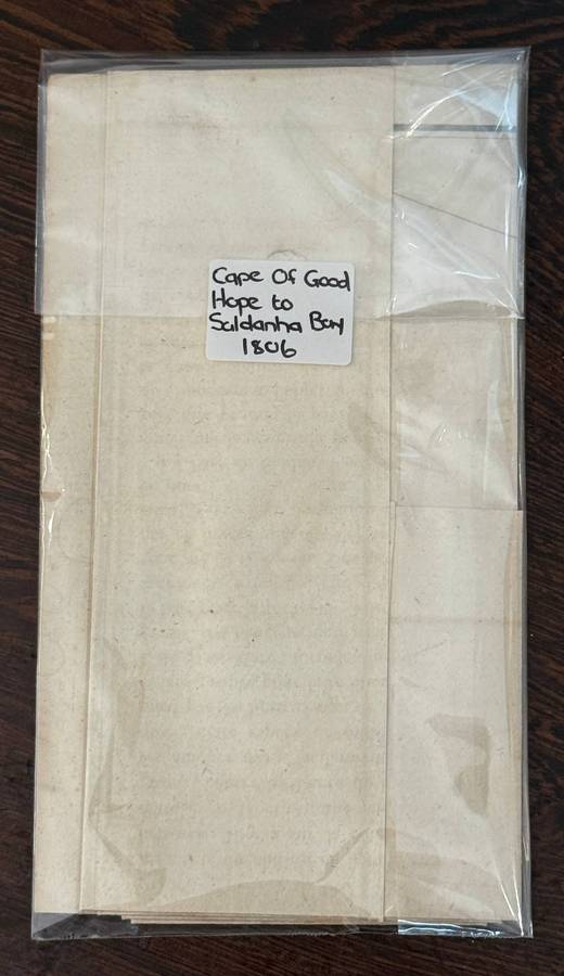 219 Years Old!!! Antique Map Of THE CAPE OF GOOD HOPE to SALDANHA BAY (1806) Size: 70cm x 26.5cm